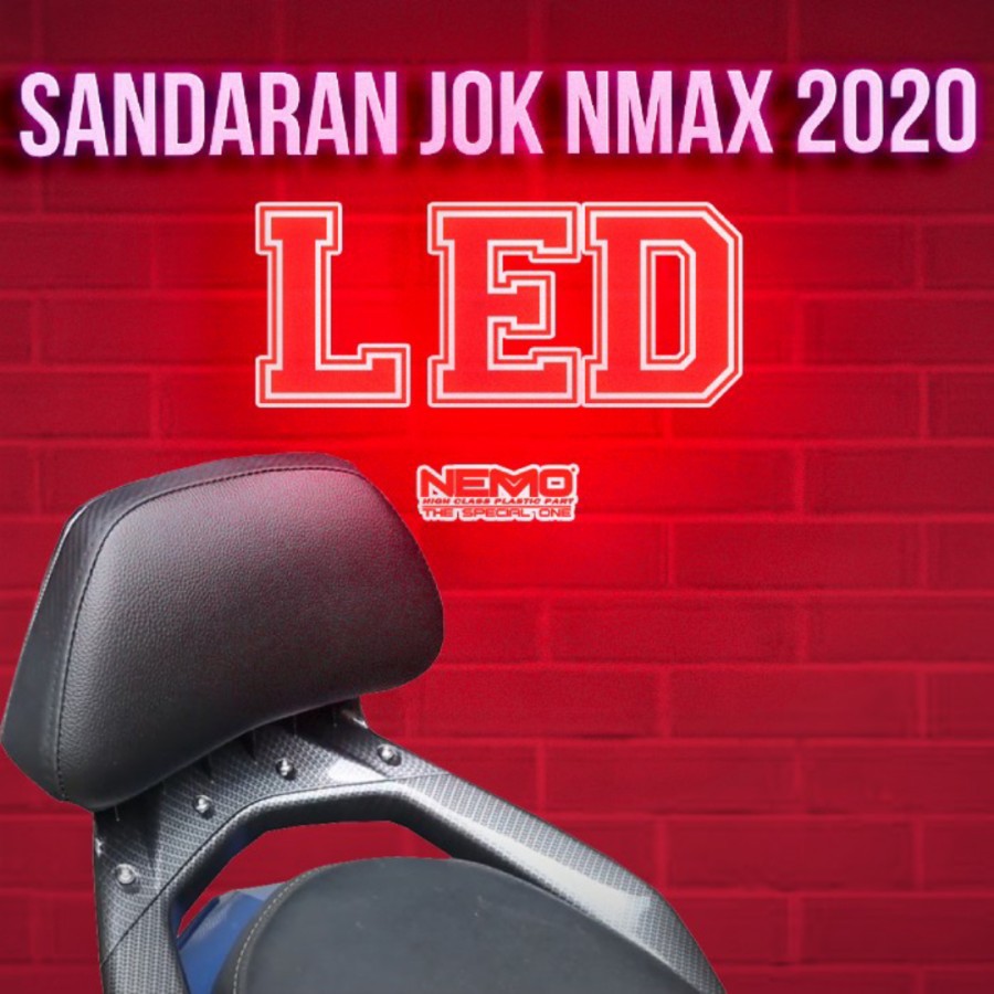 Senderan Jok Nmax Lama LED NEMO Carbon Sandaran Jok Jog Jox Sparepart Yamaha New Nmax Nmax Old Lama