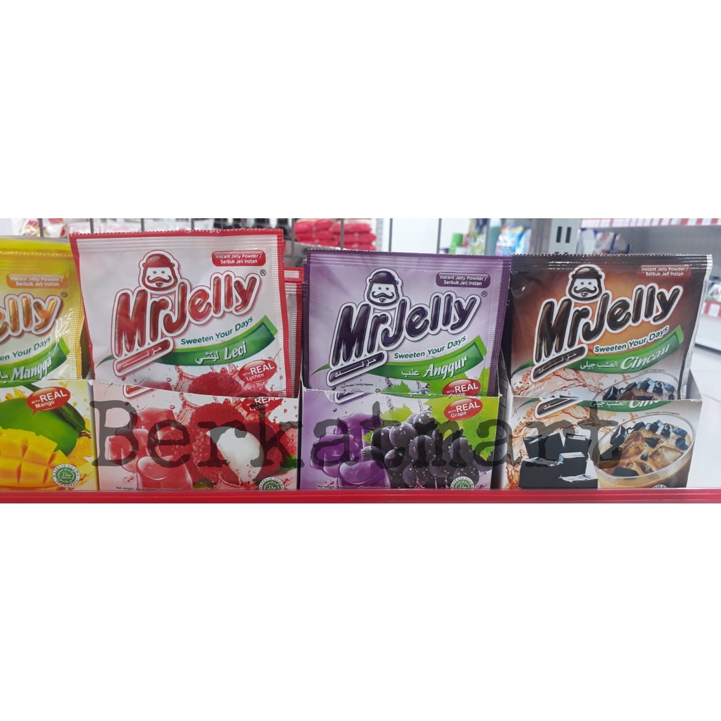 Mr Jelly ekonomis bubuk jelly instant rasa buah 10 gr