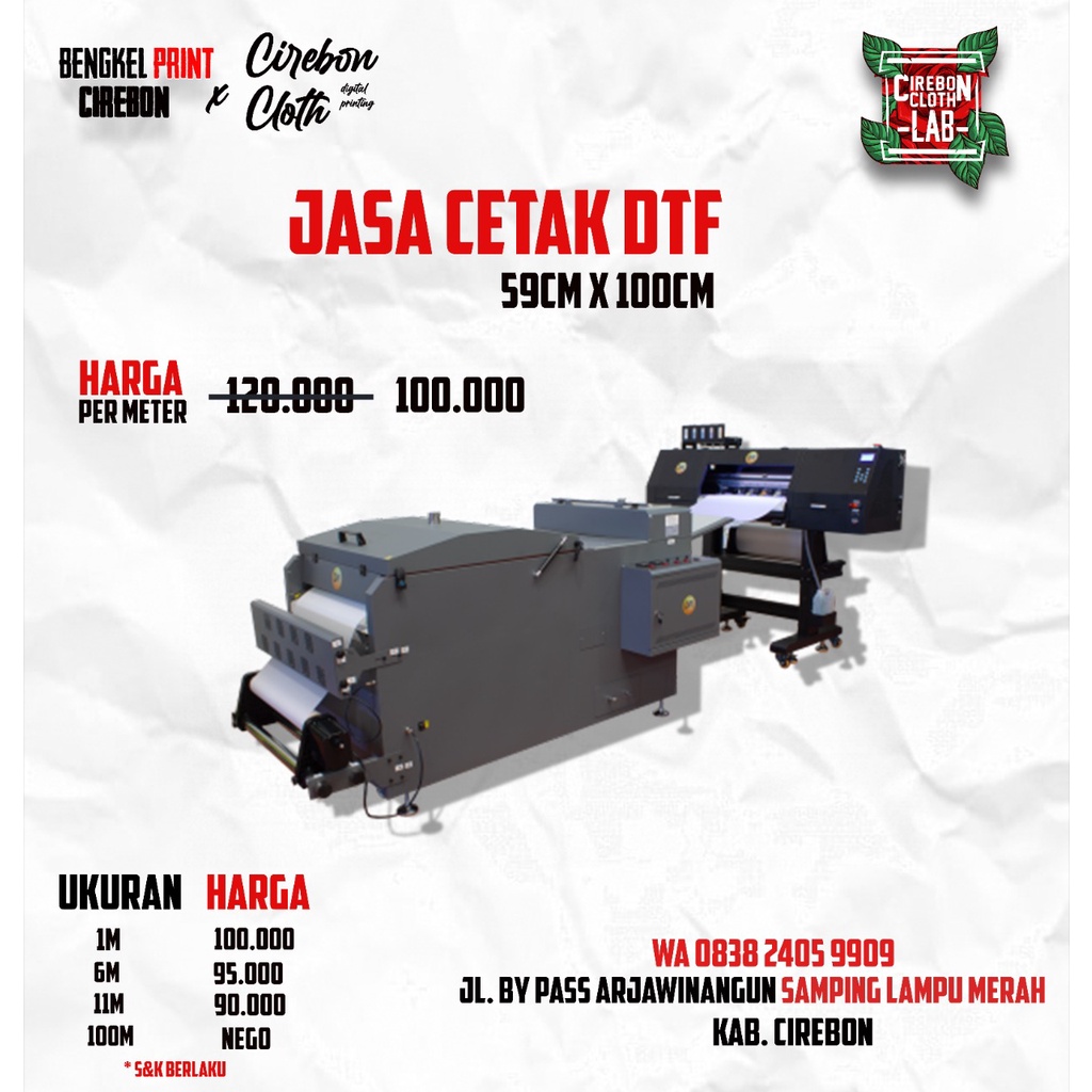 JASA CETAK DTF HIGH QUALITY | CETAK DTF CIREBON | CIREBON DIGITAL PRINTING