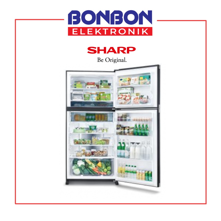 Sharp Kulkas 2 Pintu SJ-IG963PG-BK / SJIG963PGBK Inverter