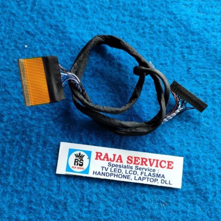kabel tv lcd polytron PLD 32D7520 flaxible LVDS dari tcon ke panel.ORI