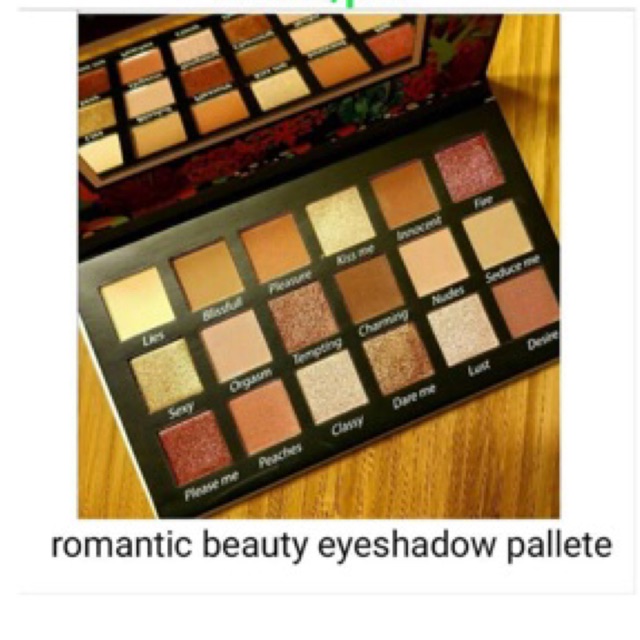 romantic beauty  eyeshadow pallete