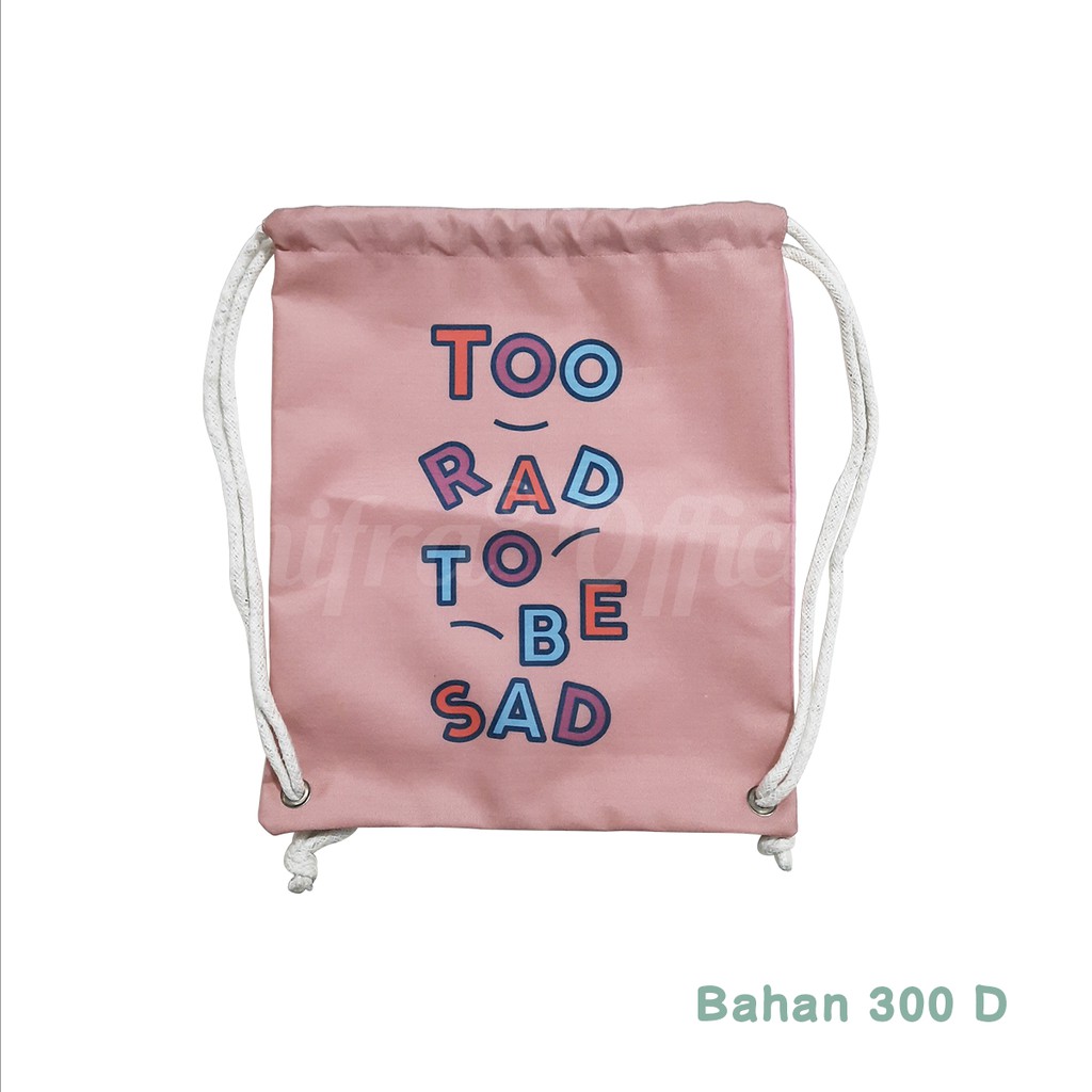 TAS SERUT STRING BAG WANITA GAMBAR KARAKTER UNICORN BEAR CAT LUCU UNIK SHIFRA