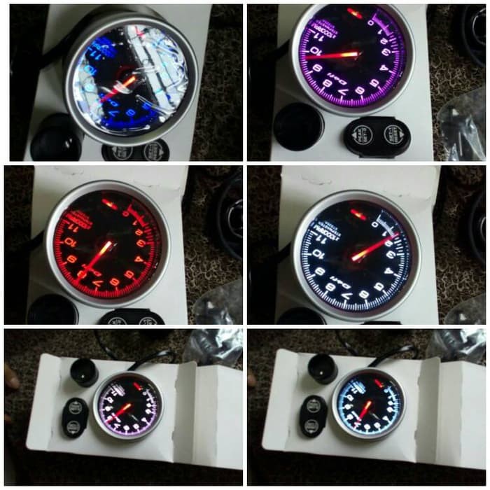 Tachometer Rpm 7 Warna 3.75&quot; UNIVERSAL