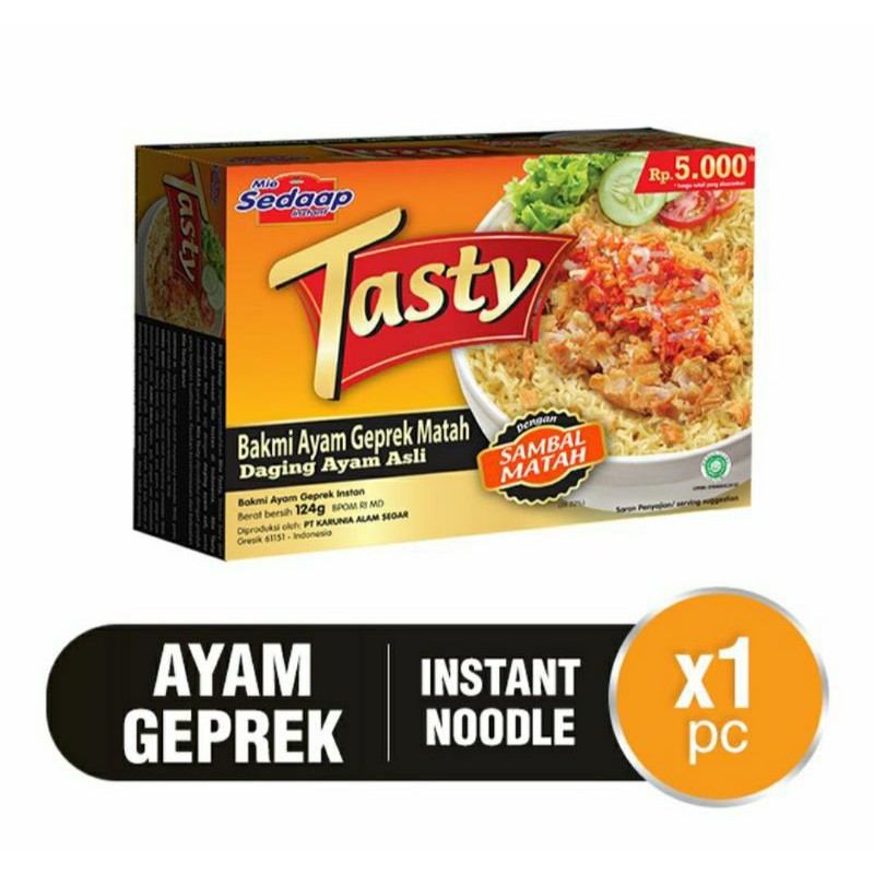 

SEDAAP TASTY BAKMIE AYAM GEPREK MATAH 129G