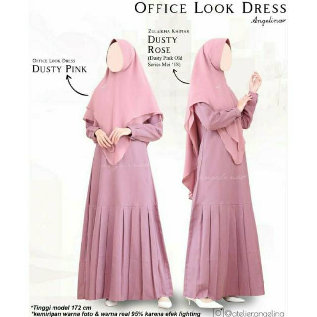 Office Look Dress XL2 Dusty Pink Atelier Angelina