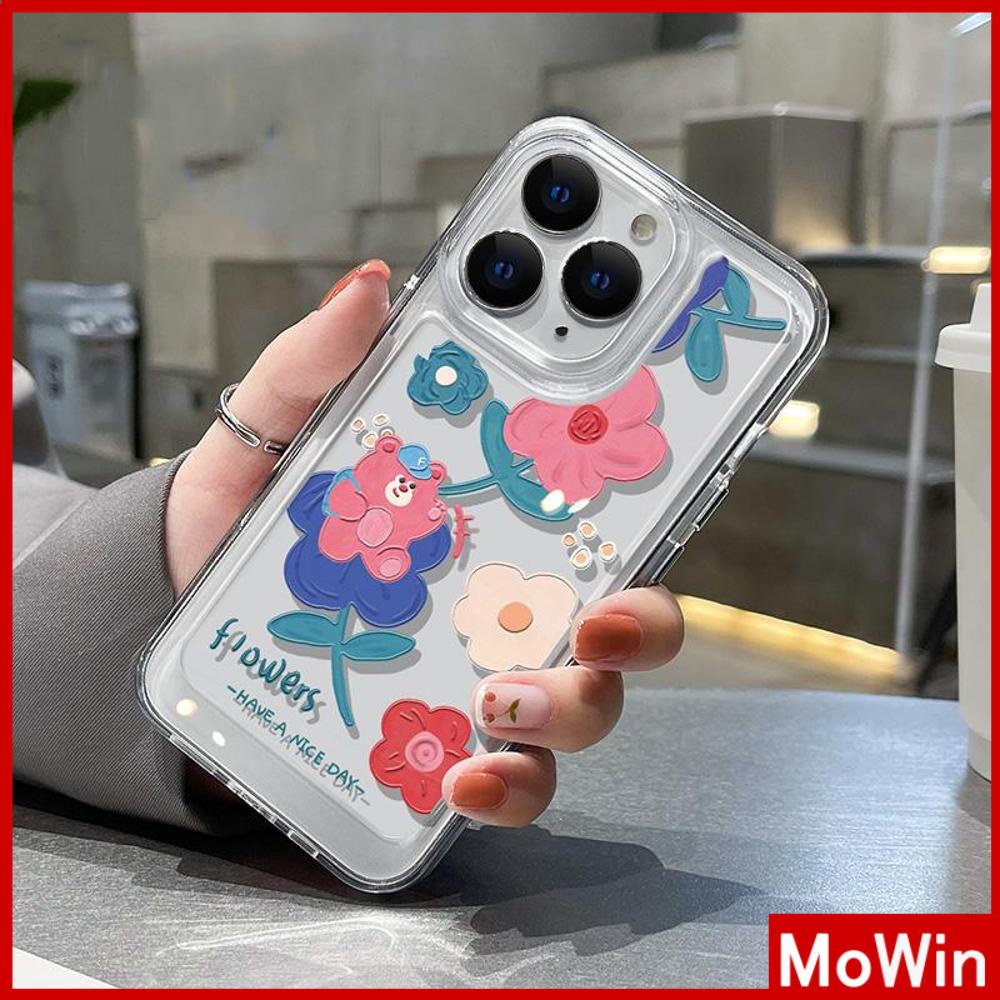 iPhone Case HD Acrylic Hard Case High Clear Metal Button Protection Camera Shockproof Painting Flowers Compatible with iPhone 14 Pro Max 14 Plus 13 Pro Max 12 Pro Max 11 XR 7Plus