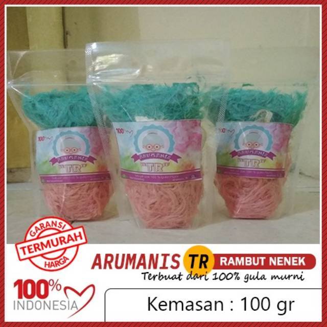 

arum manis / arbanat / arumanis / rambut nenek / rainbow candy ukuran 100 gr