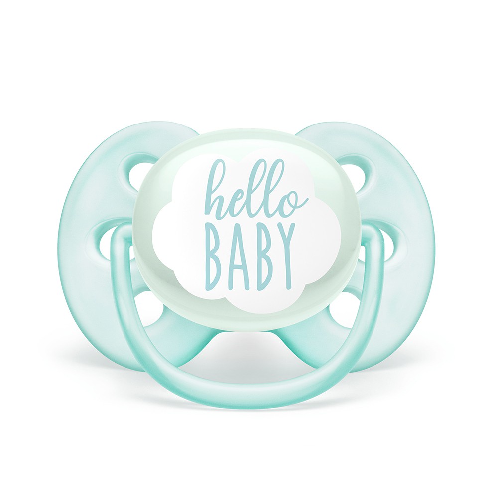 Empeng Dot Bayi 0-6 Bulan Philips Avent Soother Soft Boy  SCF522/01