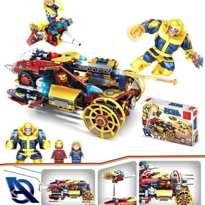 SY7014 Avengers ironman Thanos Captain Marvel Bricks hero SY 7014