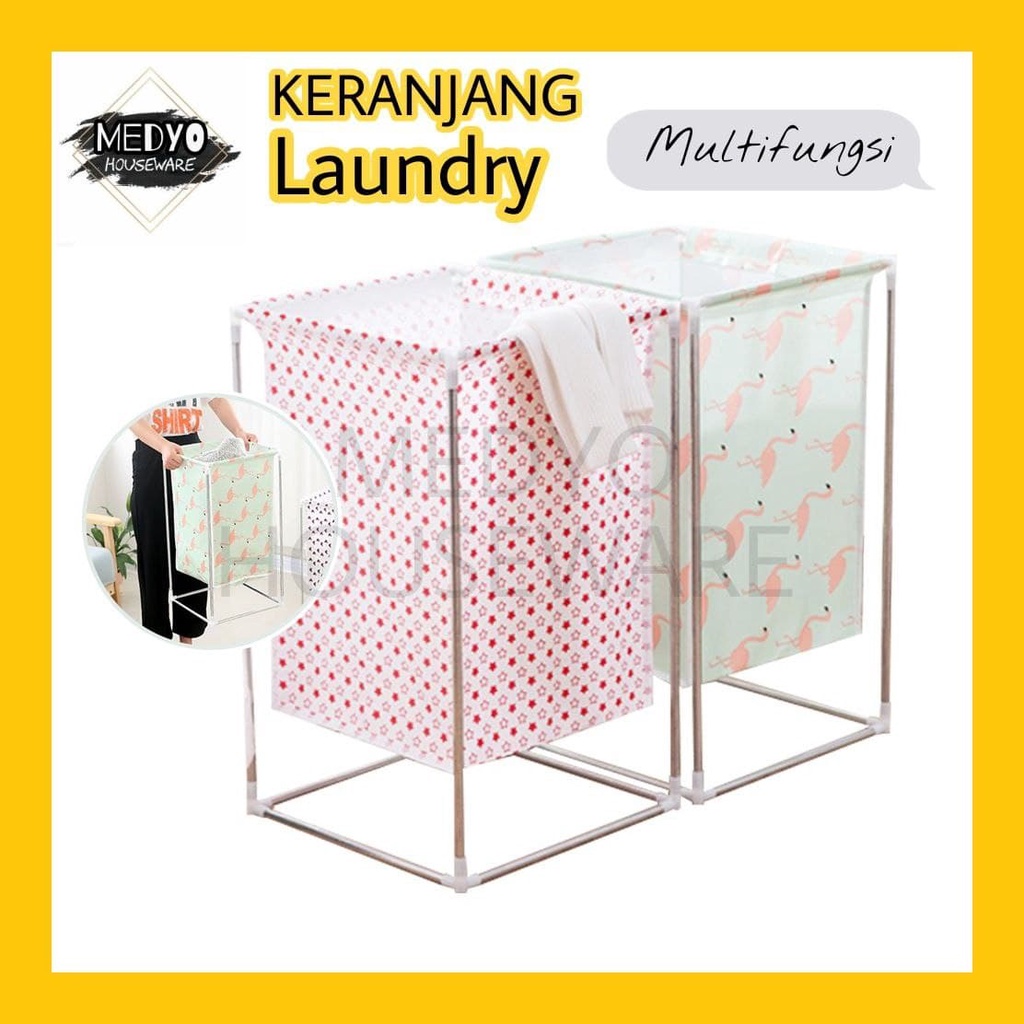 Keranjang Baju Kotor Cucian Laundry Keranjang Serbaguna Ukuran Besar