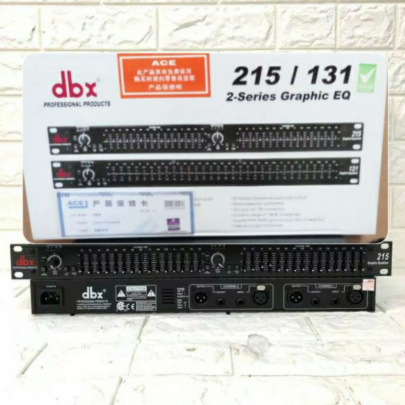 EQUALIZER DBX 215 2X GRAPHIC EQ GARANSI 1 TAHUN