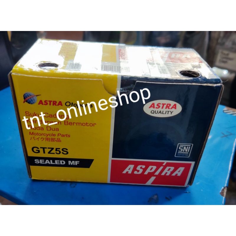Jual AKI ACCU GTZ5S ASPIRA | Shopee Indonesia