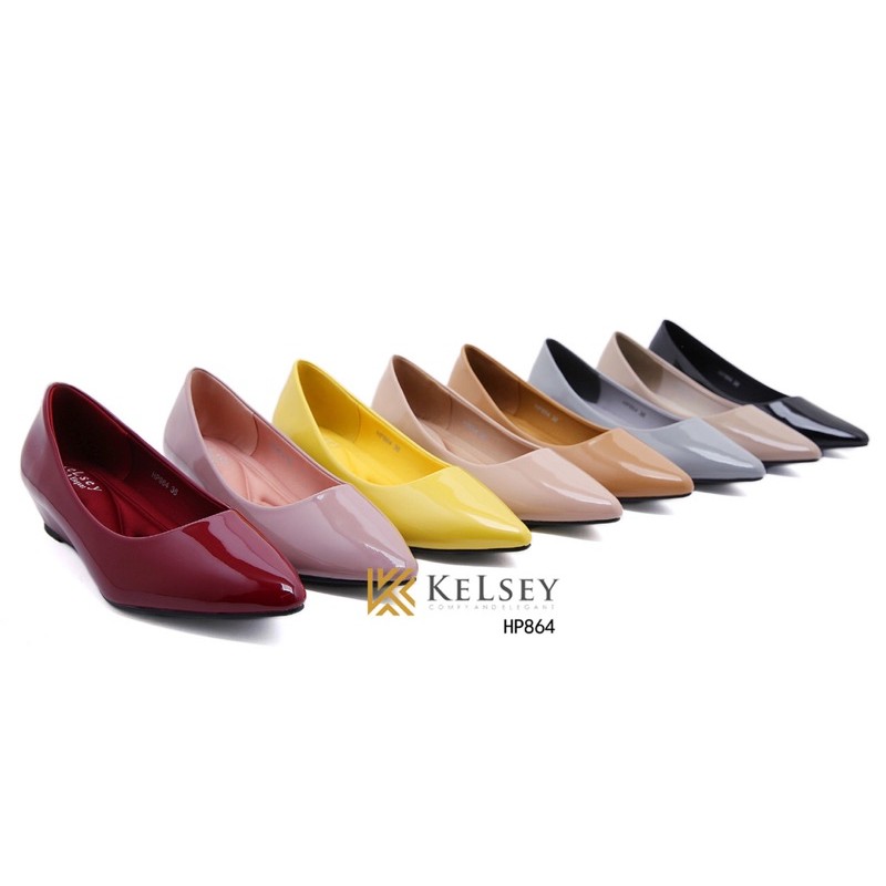 Kelsey Sepatu Heels Wanita Glossy 3,5cm HP864