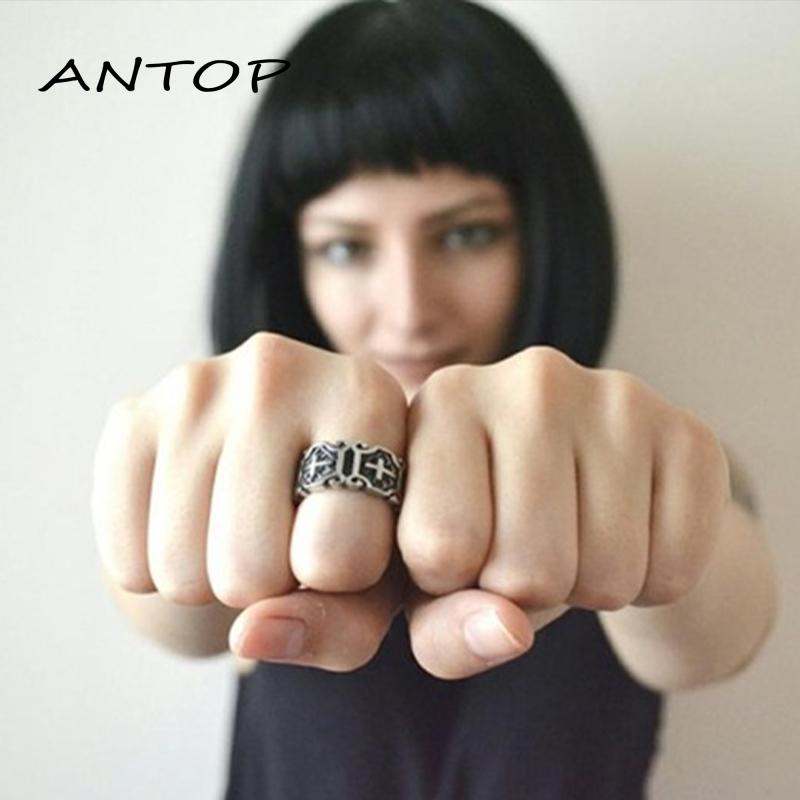 Cincin Gaya Punk Rock Retro Untuk Pria