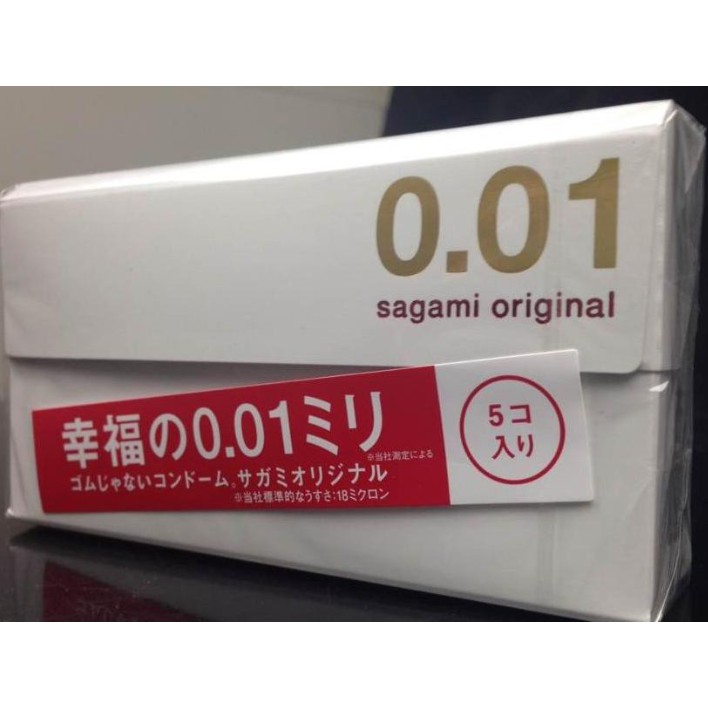 Kondom Sagami Original 001 0.01mm isi 5 pcs