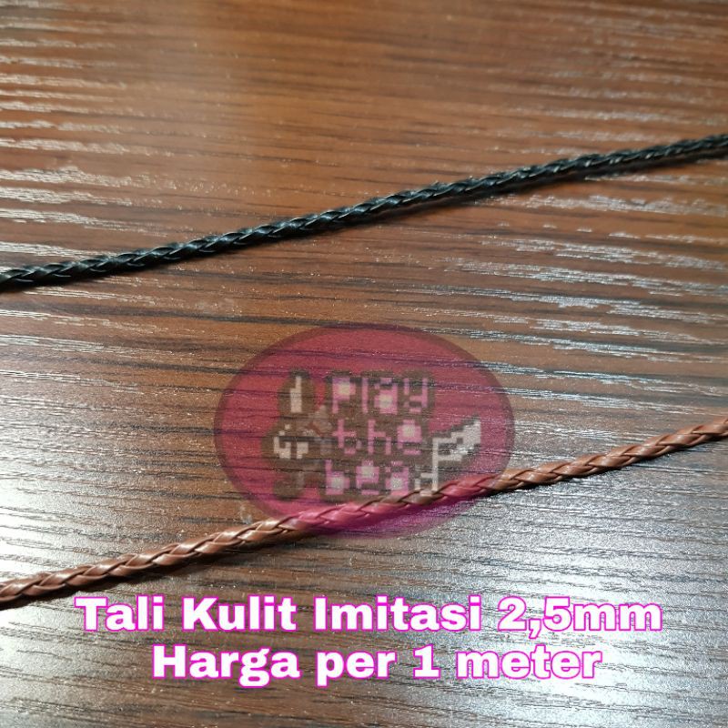 Tali Korea Anyam 2,5mm. Tali Kalung Gelang Gantungan Murah. Bahan Aksesoris Tali Bulat Kepang