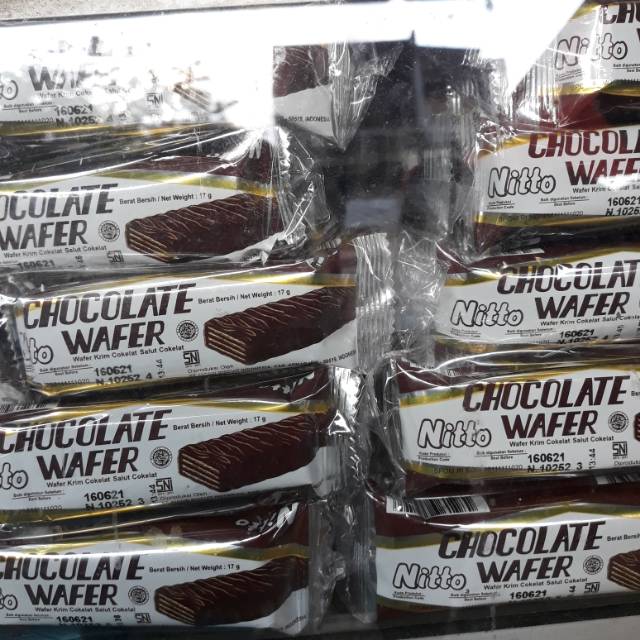 

Wafer coklat NITTO 1pcs biskuit chocolate wafer jajan jadoel lawas cod termurah best seller