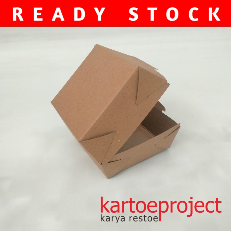 

10 x 10 x 8 Box burger / box dimsum / box takoyaki box kraft