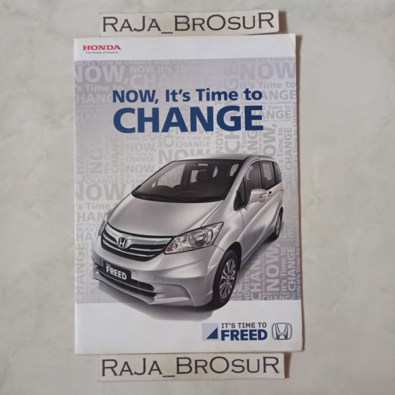 Poster brosur katalog leaflet Honda Freed 2012