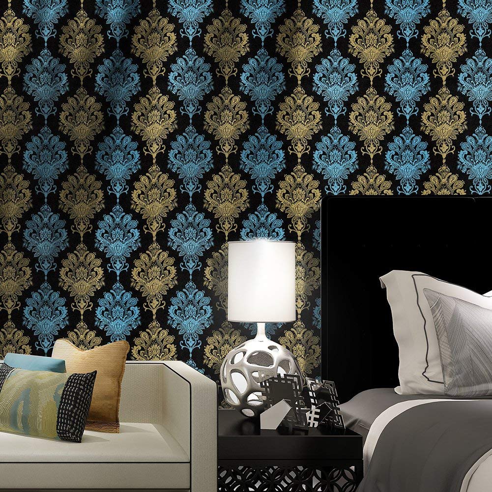 Wallpaper Dinding Wallpaper Stiker Motif Batik Wallpaper Stiker Dinding 3d 45Cm X 9M zhizhutang88