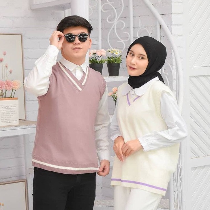 Nara Grosir - Milku Vest | Fashion Terkini | Sweater Rajut Pria dan Wanita l Vest Rajut