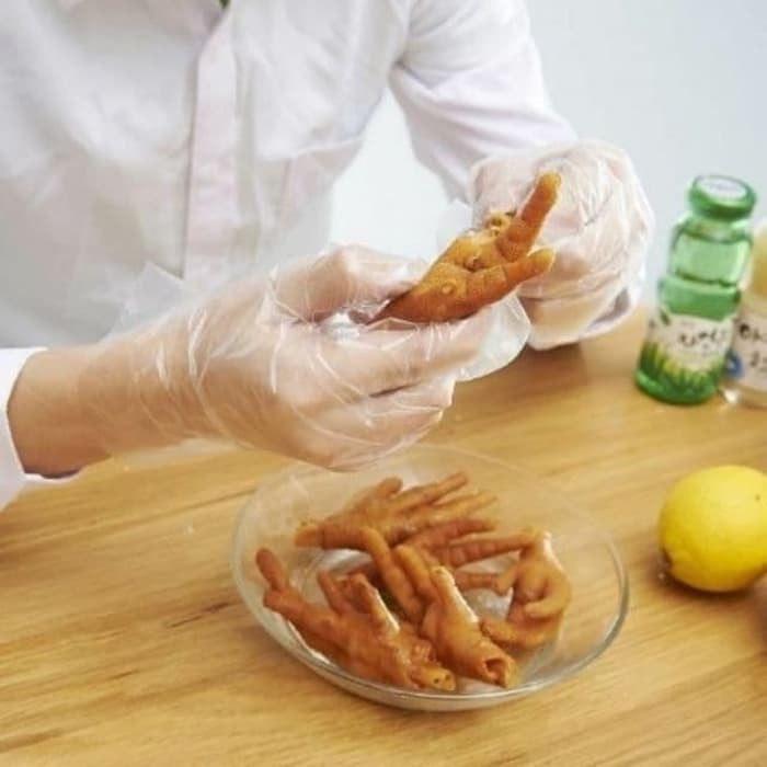 Sarung tangan plastik makan APD food isi100 Pelindung Masker Safety Kesehatan disposable Hand gloves