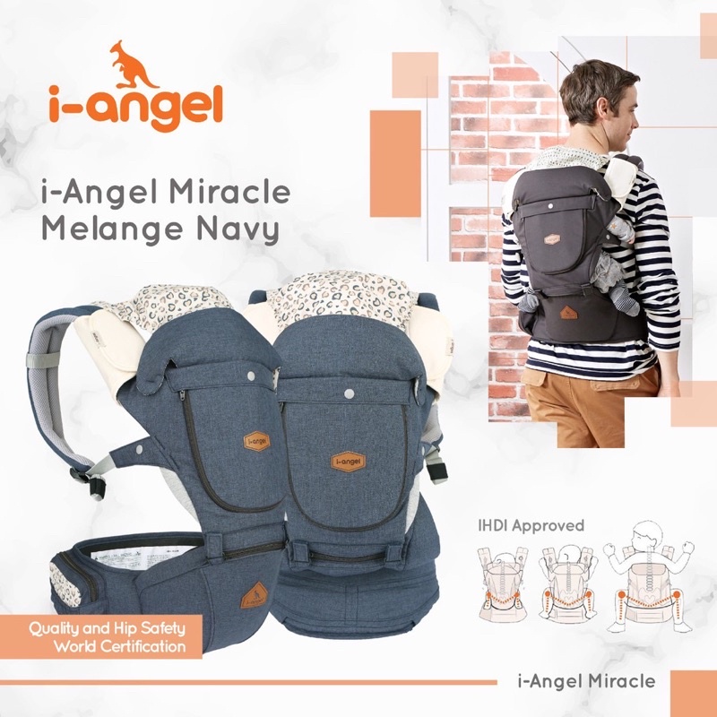 i-Angel Miracle 4 fungsi - Gendongan bayi /Hipseat Baby Carier