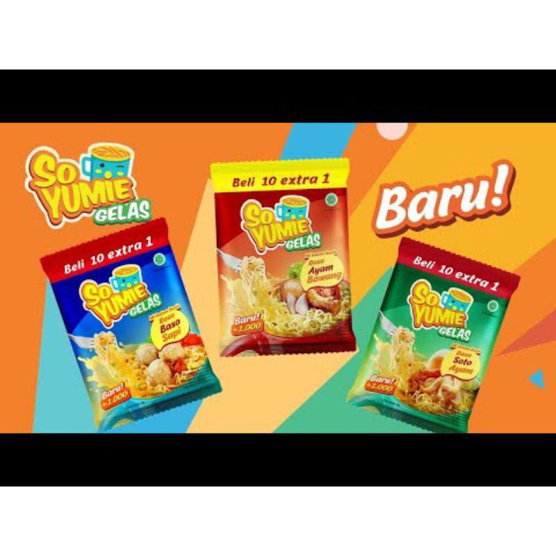 

SO YUMIE MIE GELAS HARGA PER 1 BUNGKUS SACHET | So Yumie Mie instan Gelas 1 pcs