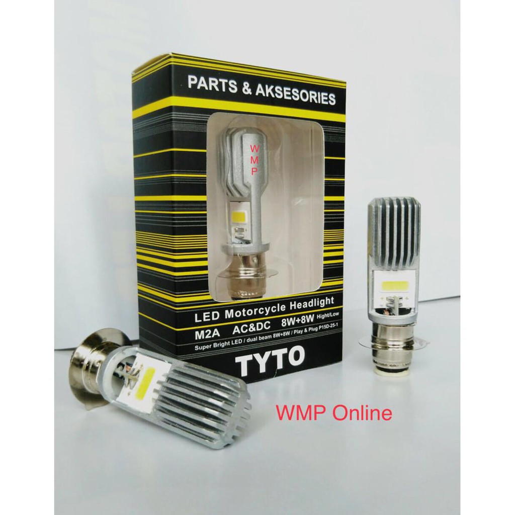 LAMPU DEPAN TYTO M2A H6 2LED DC MURAH