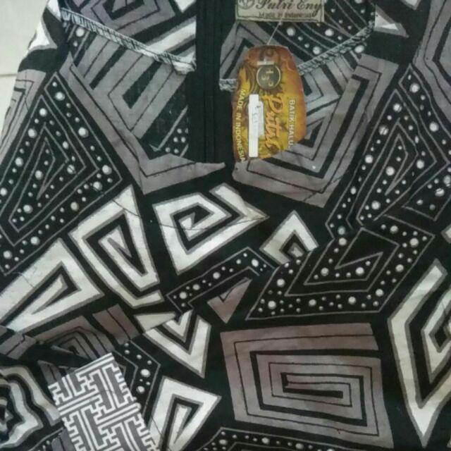 Dress Tunik Batik Mozaik Kombi Monochrome