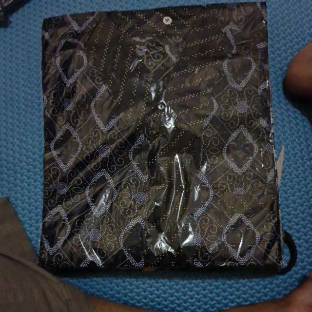Bswart Batik Hrb026 Kenongo Hem Pendek Padi Pekalongan M L Xl Batik Pria Murah Modern Grosir
