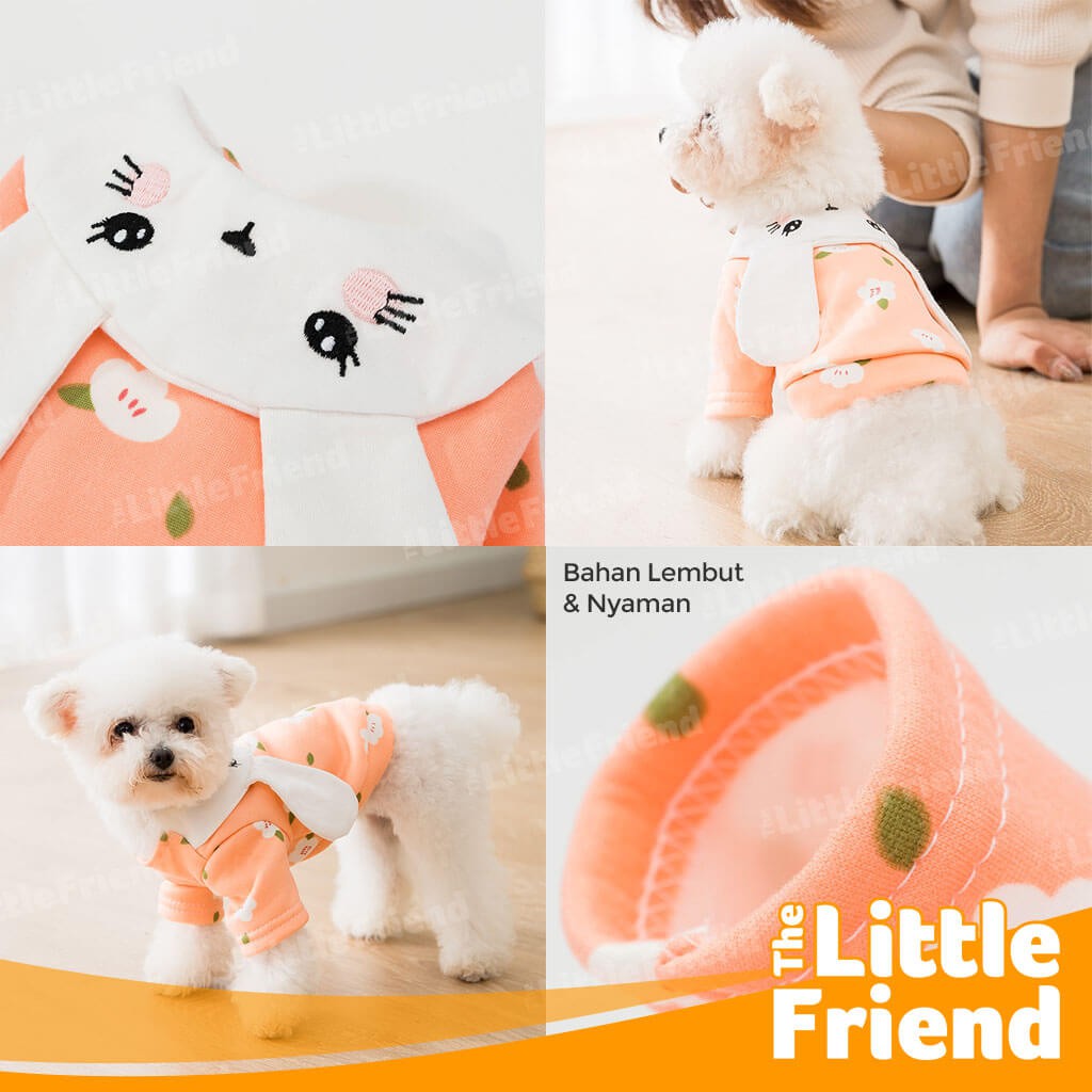 Baju Kucing Lucu dan Murah Bentuk Kelinci Bisa Untuk Anjing Kecil