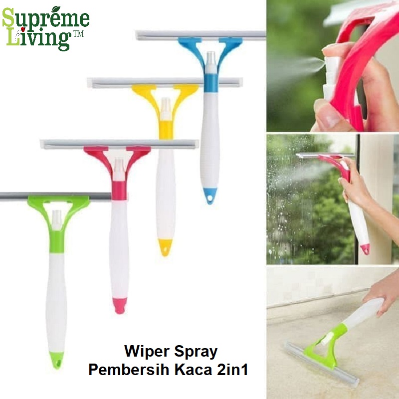 Spray Window Cleaner 2in1 / Wiper Pembersih Kaca Serbaguna