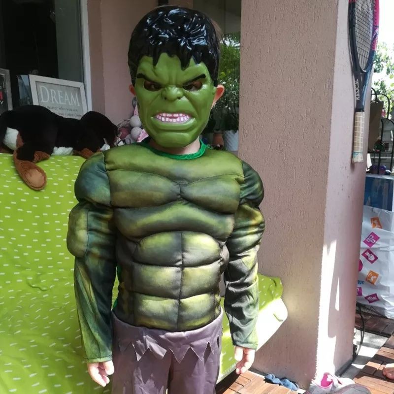 Kostum HULK Anak Costume Costplay hallowen Superhero Avenger