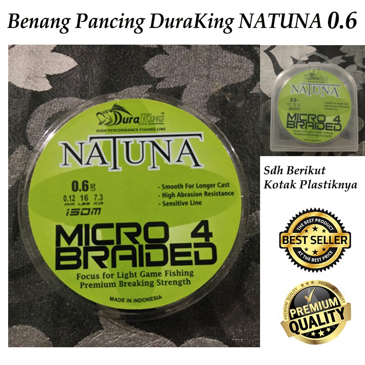 Benang / Senar Pancing Duraking Natuna PE 0.6