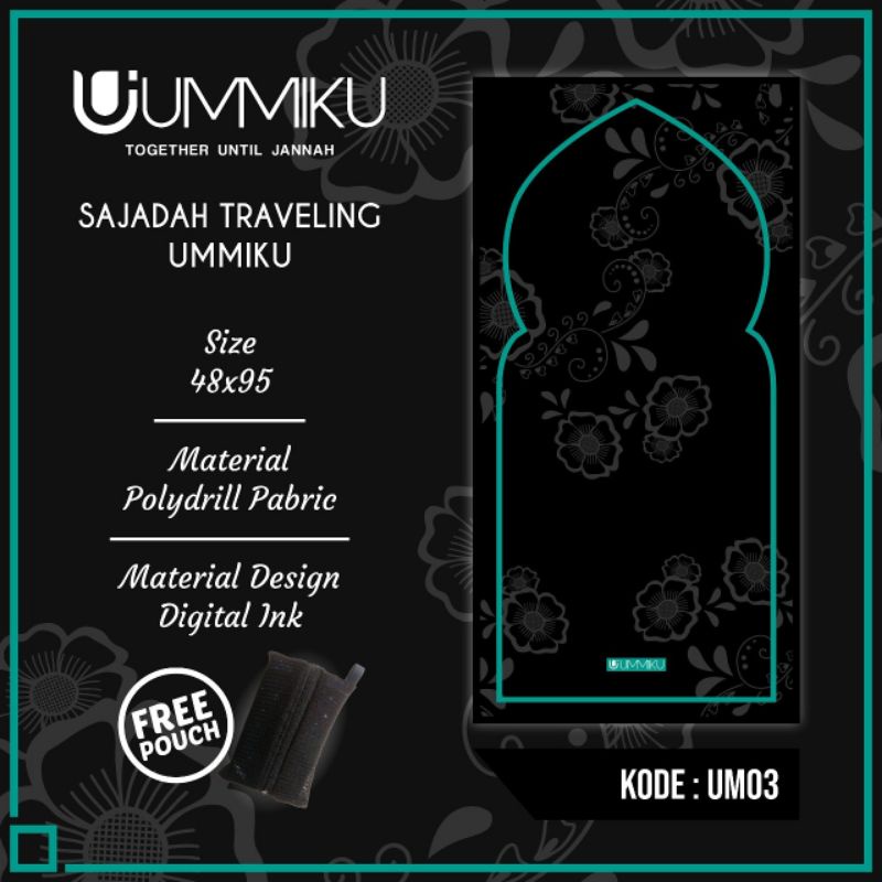 Sajadah Travel Anak UMMIKU / Sajadah Lipat Motif Anak Anak / Sajadah Travelling-Milenial 3
