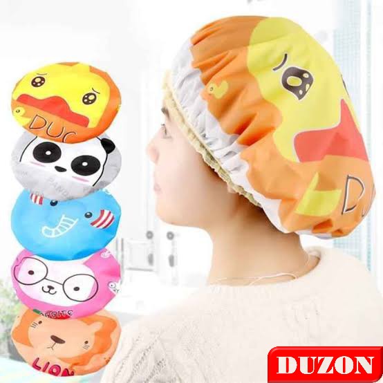 SHOWER CAP RAMBUT PELINDUNG RAMBUT ANTI AIR PENUTUP RAMBUT TEBAL