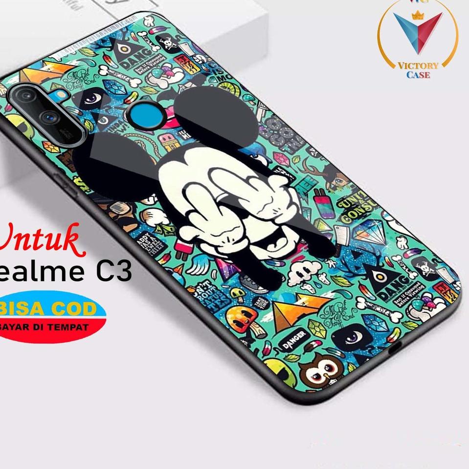 Case REALME C3- Victory Case [ GRFTY ] REALME C3  - Case Hp - Casing Hp - Softcase Glossy - Softcase