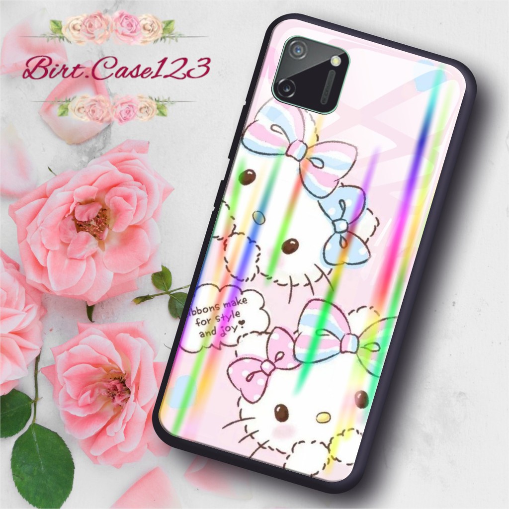 BC Case Gambar HELLO KITTY back case glass aurora vivo y91 y93 y95 y91c y71 y81 y12 y15 y17 y53 v5