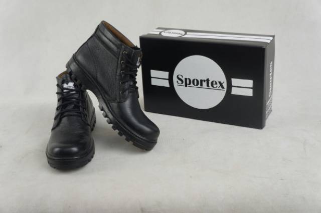 Safety boot ujung besi 100% kulit asli type 01 by sportex