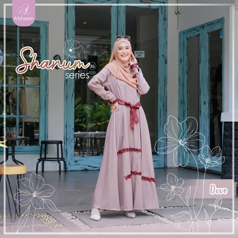 Gamis Dewasa Shanum by Afsheen Khusus Reseller Aya Urbanz