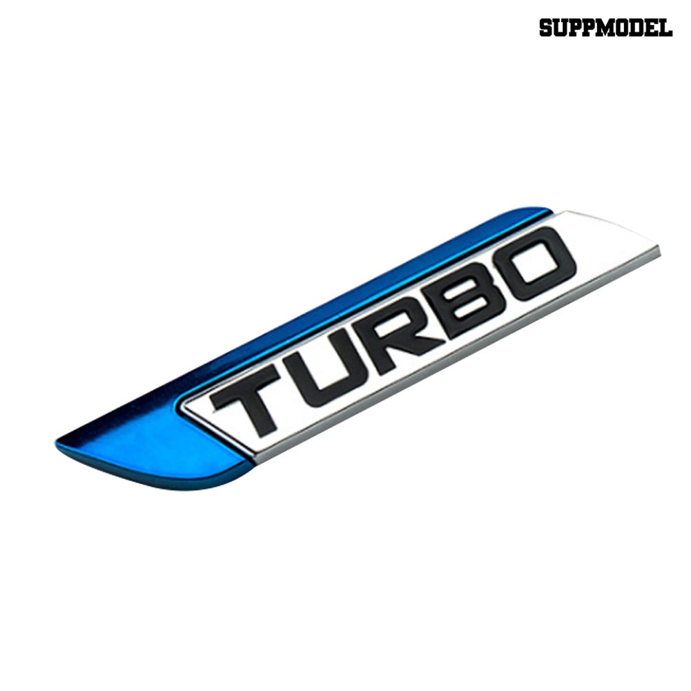 Supmodel 3D Metal TURBO Turbocharged Car Sticker Logo Emblem Badge Car Styling Decals