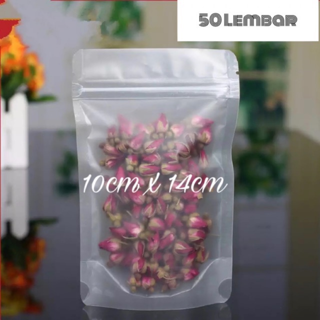 [CUCI GUDANG] Standing Pouch Buram Ziplock/Plastik Snack/Plastik Ziplock Buram/Standing Pouch Froste