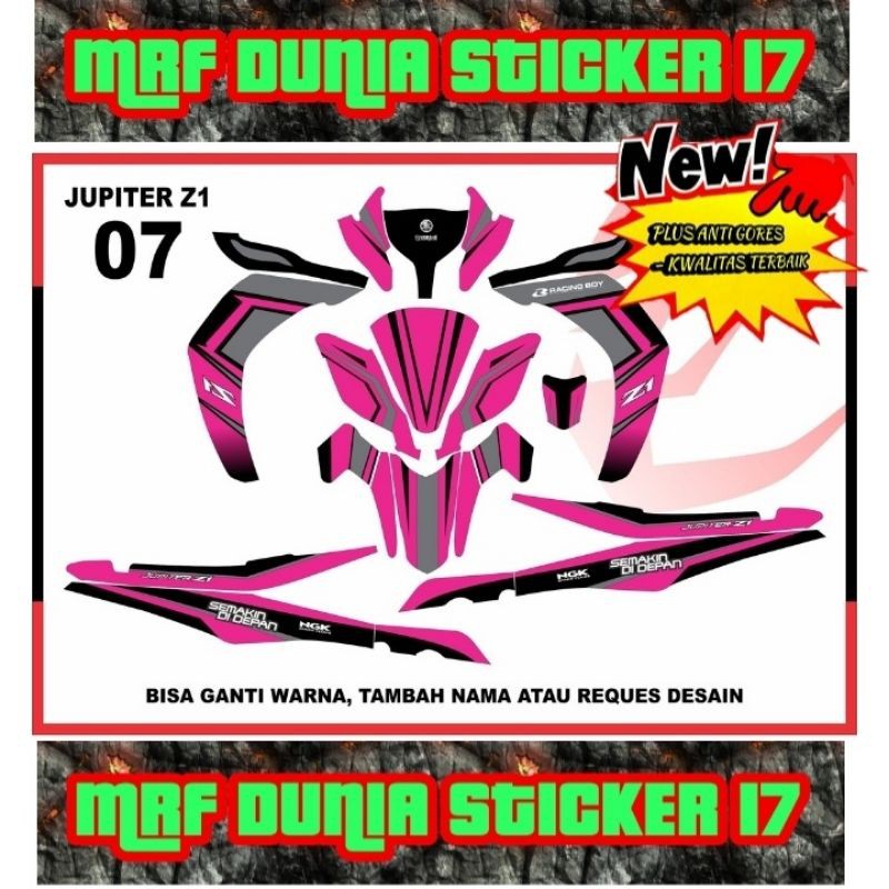 Sticker decal Jupiter Z1 Full Body Striping Jupiter Z1 Sticker Jupiter Z1 Sticker Jupiter Z1 07