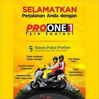 Cairan Anti Bocor  Ban  Motor  PRO ONE 350ml Shopee Indonesia