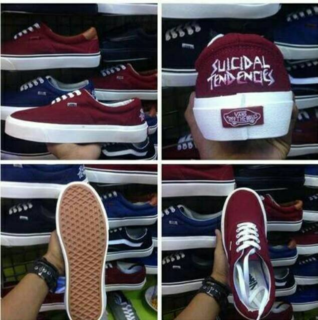 SEPATU VANS SUICIDAL NAVY GREY BLACK MARON MERAH SEPATU KETS SEKOLAH KULIAH KERJA CEWEK COWOK