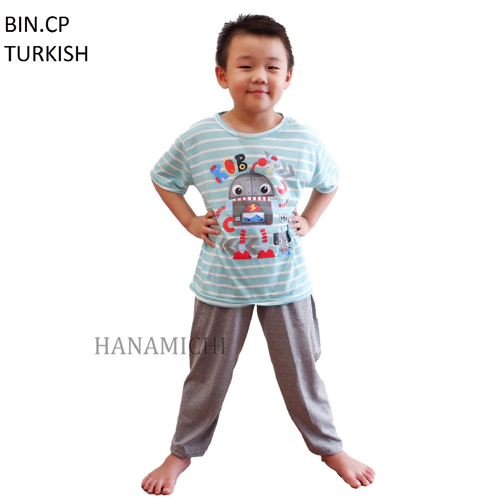 Hanamichi BIN.CP Baju Tidur Anak Lengan Pendek