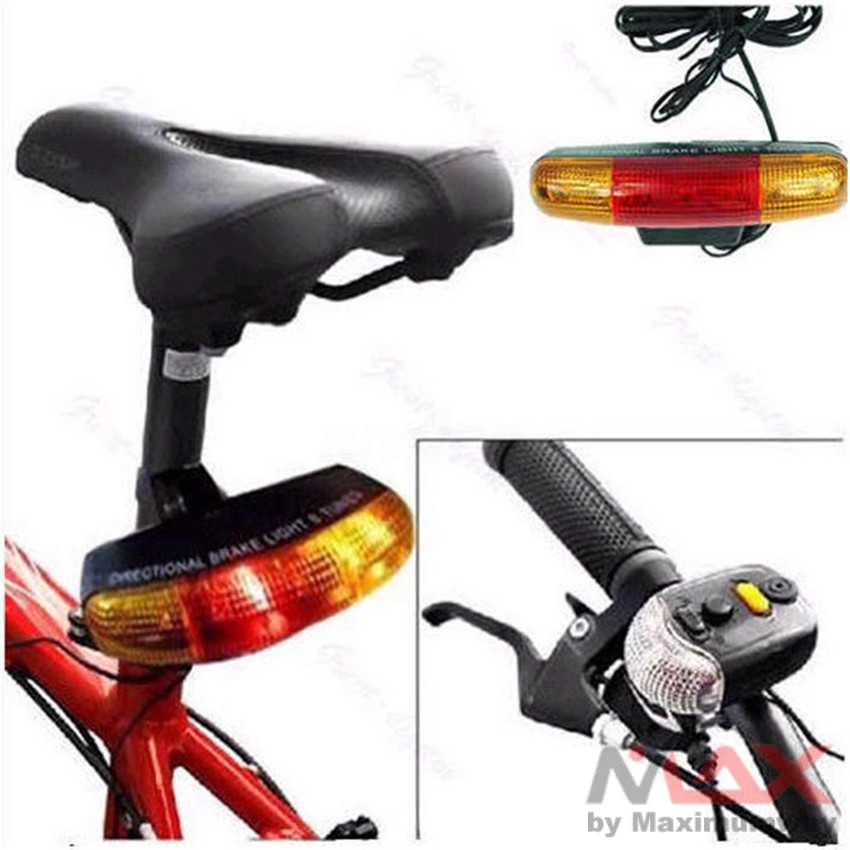 Lampu Sepeda Depan + Belakang + Sein belok + klakson + Rem Sein Kiri Kanan 7 LED Paket sensor switch