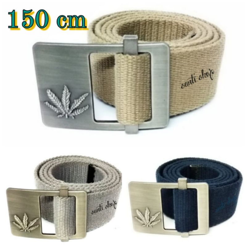 Ikat Pinggang Kanfas Rastafara Belt Rastafara Premium